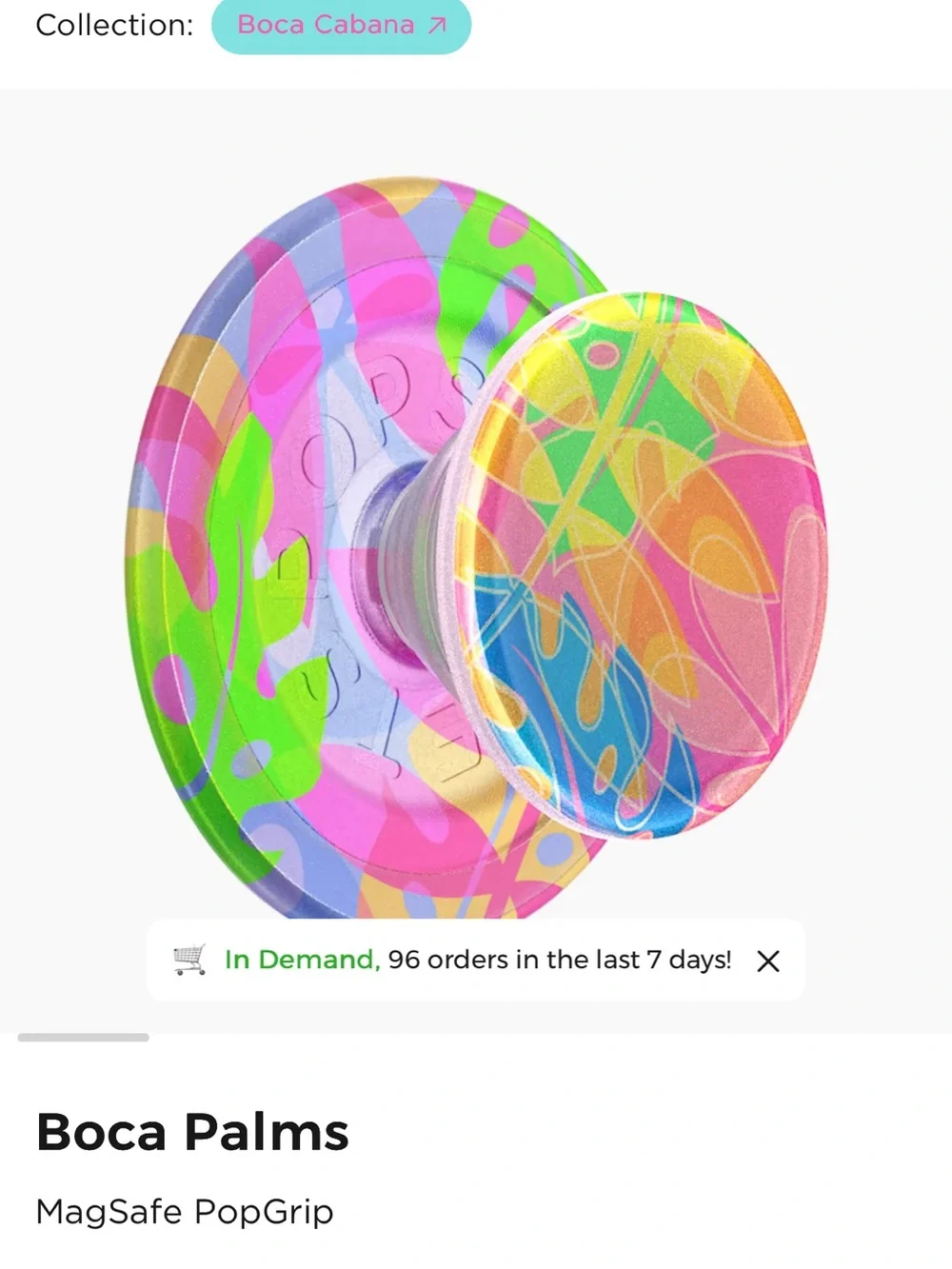 Bright colored MagSafe PopSocket